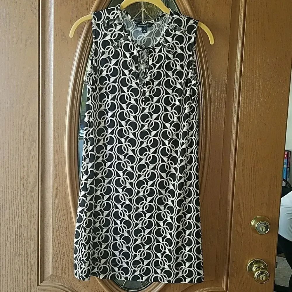 Banana Republic black tan dress Sz. XS